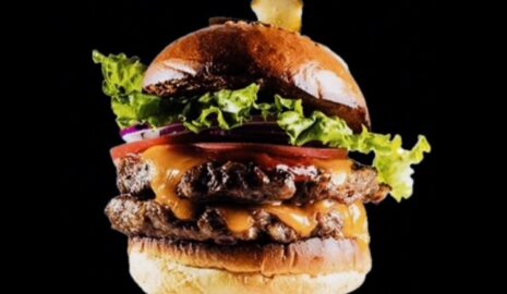 Gray hair man's Burger